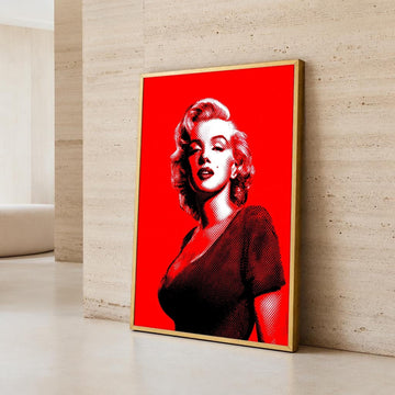 Woman Canvas Wall Art, Pop Art, Bold Color Contrast