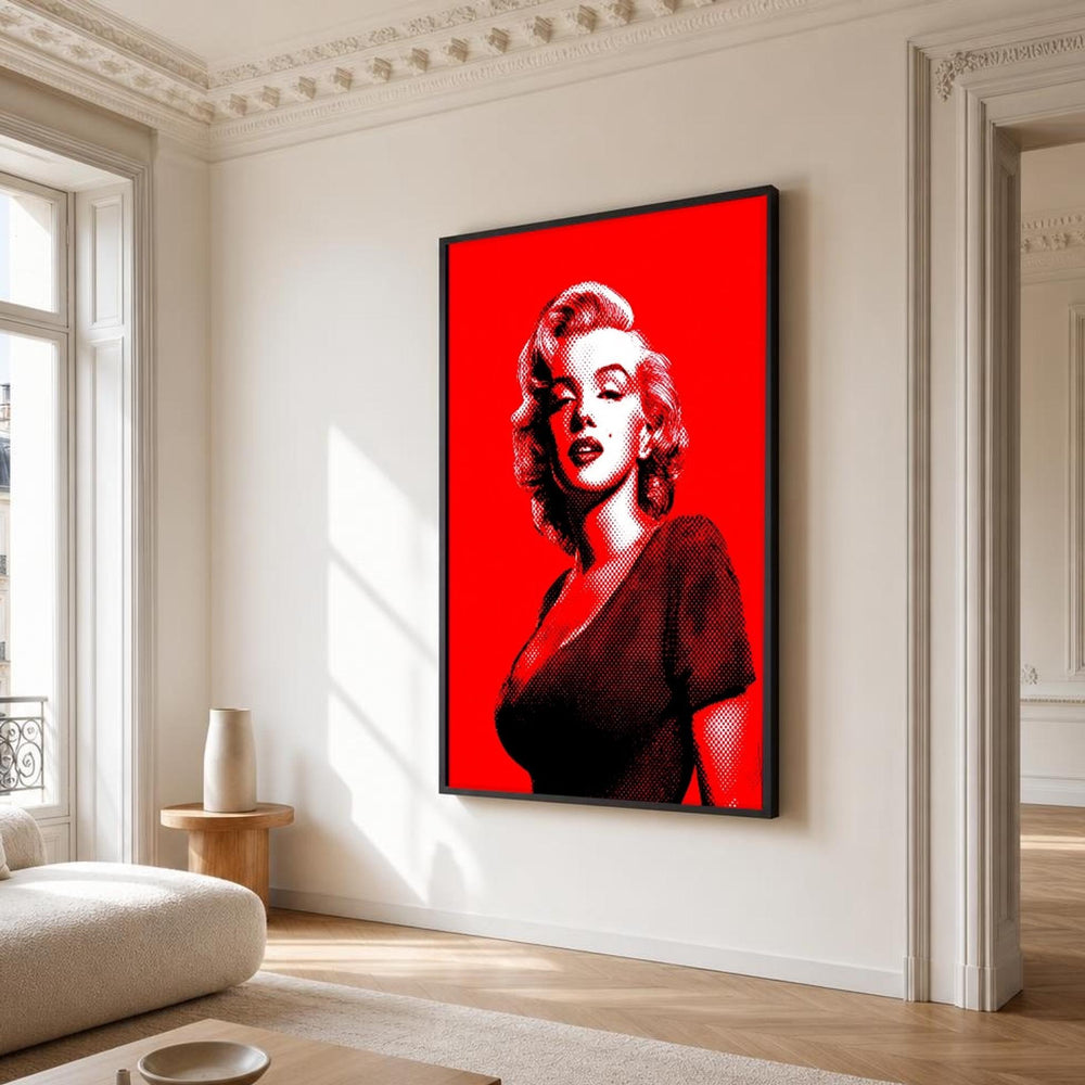 Woman Canvas Wall Art, Pop Art, Bold Color Contrast