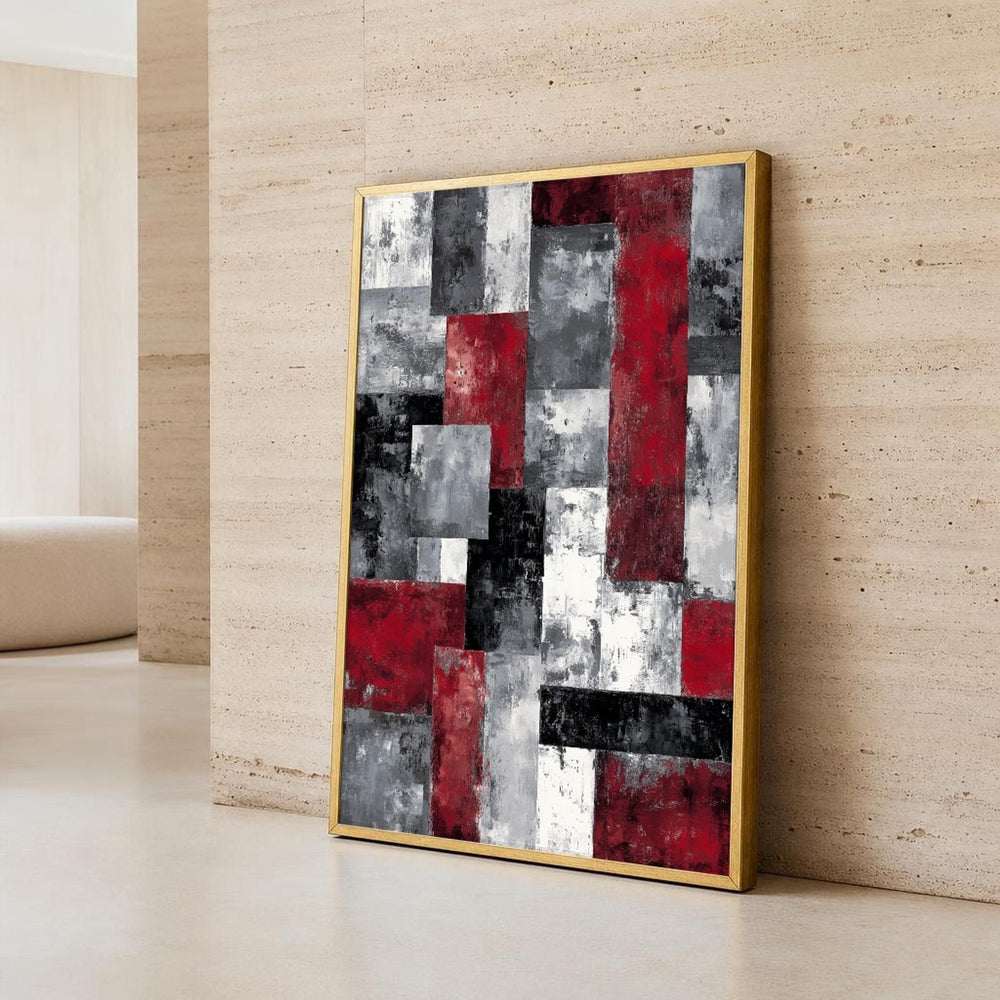 Mark Rothko Red and Gray and Color Field Canvas Wall Art, Modern