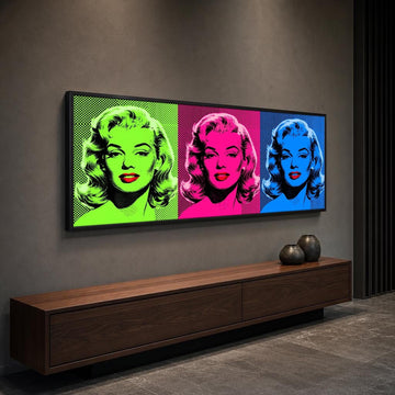 Marilyn Monroe Canvas Wall Art, Portrait, Pop Art