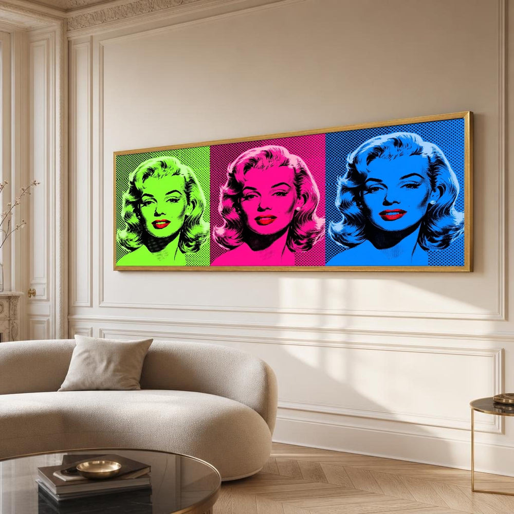 Marilyn Monroe Canvas Wall Art, Portrait, Pop Art