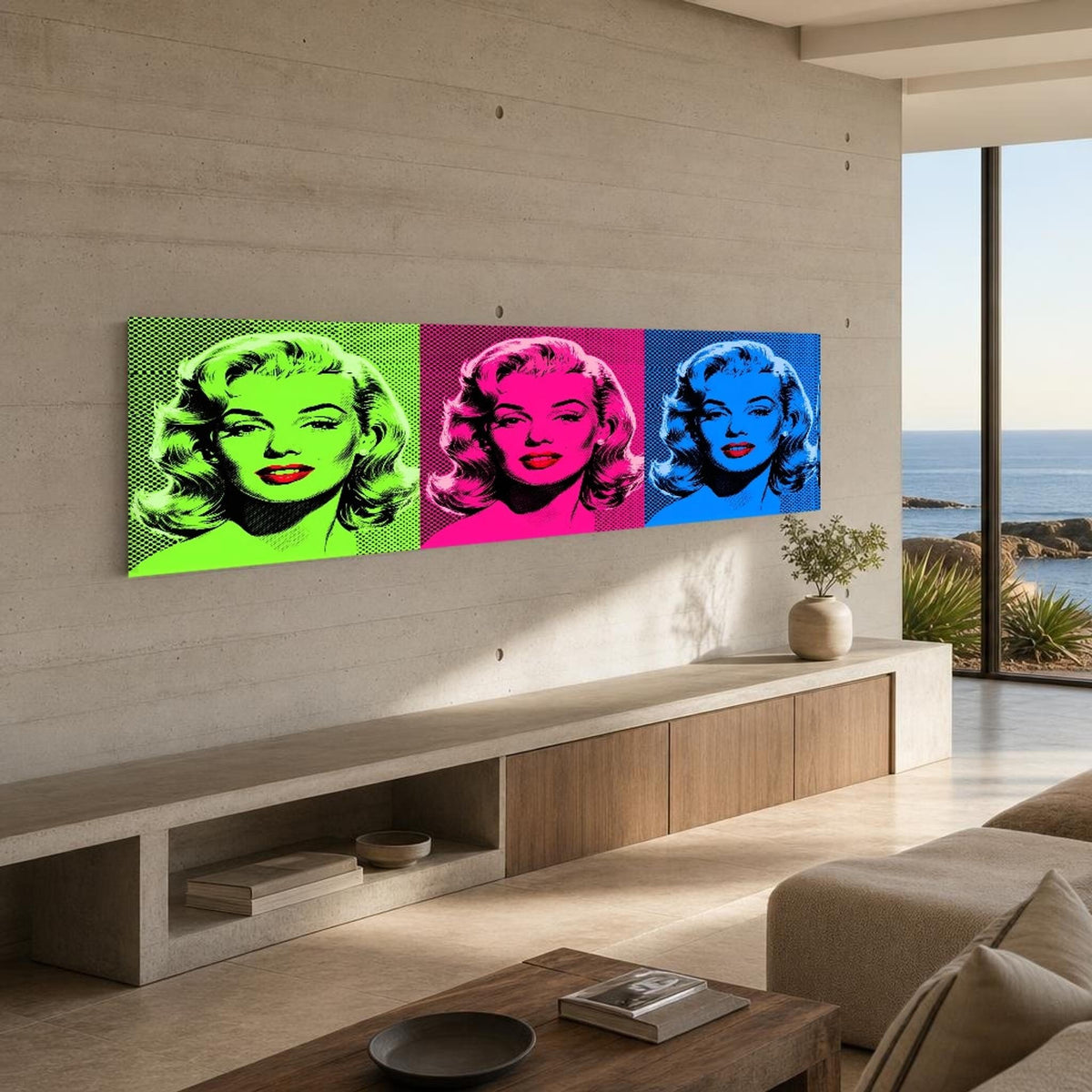 Marilyn Monroe Canvas Wall Art, Portrait, Pop Art