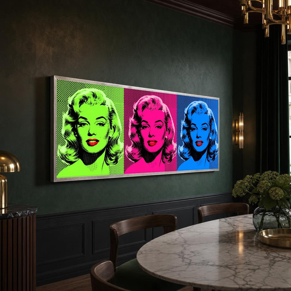 Marilyn Monroe Canvas Wall Art, Portrait, Pop Art