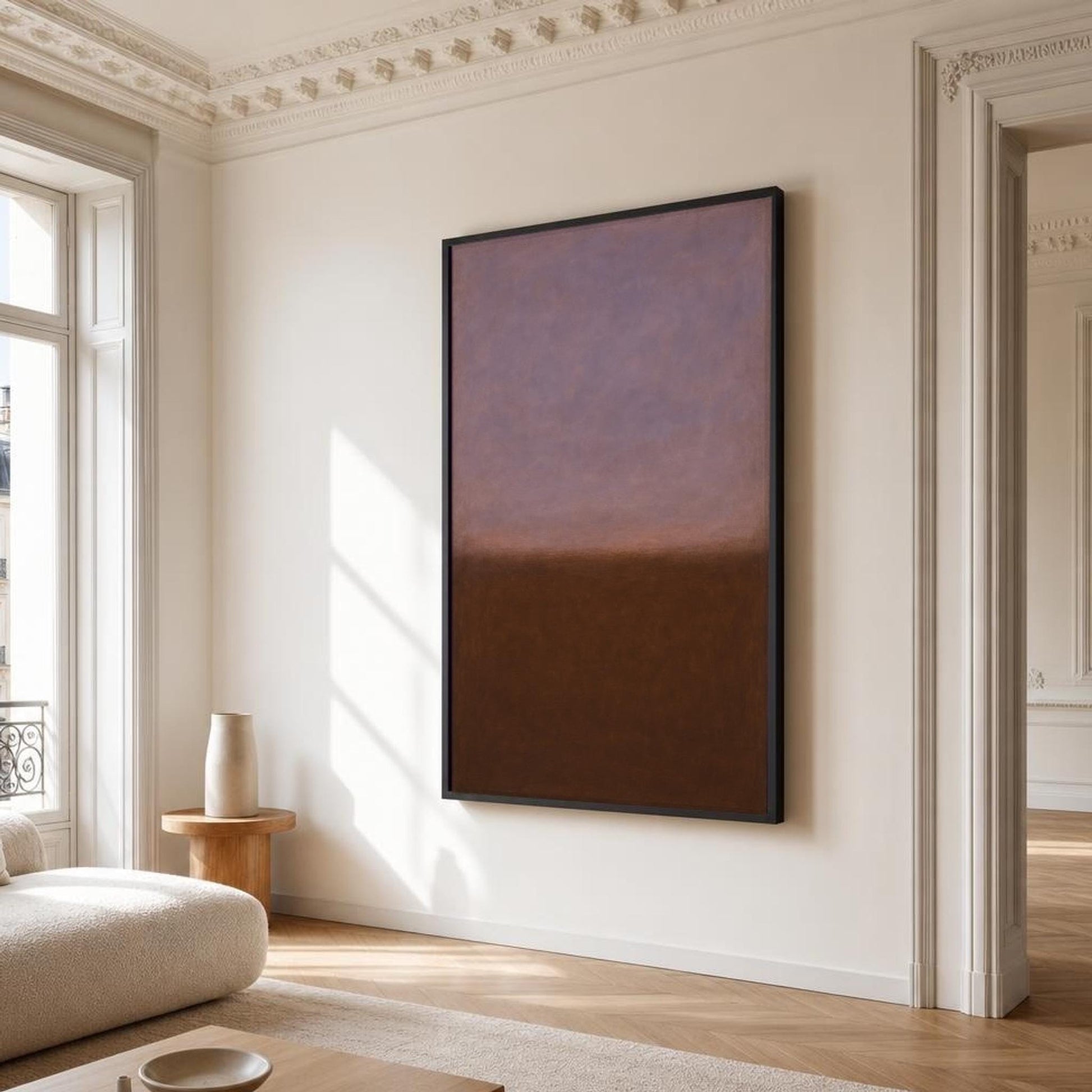 Mark Rothko Brown and Purple Color Field Canvas Wall Art, Serene, Horizon