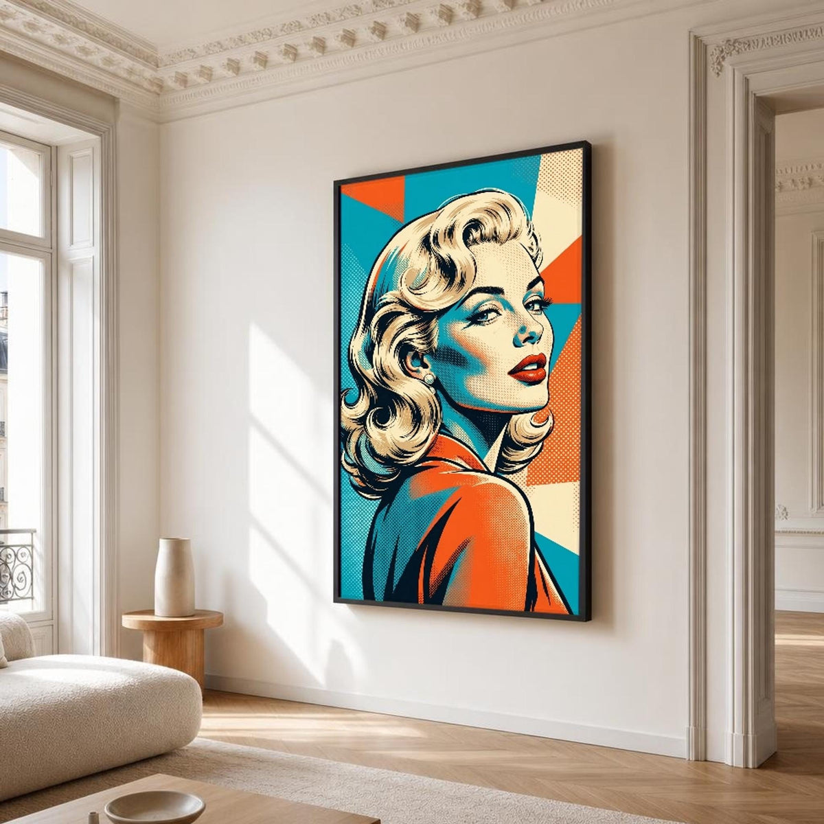 Marilyn Monroe Canvas Wall Art, Pop, Stylized Portrait