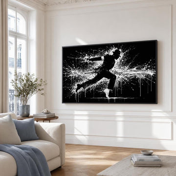 Michael Jackson Dancer Canvas Wall Art, Iconic Dance Pose, Dynamic