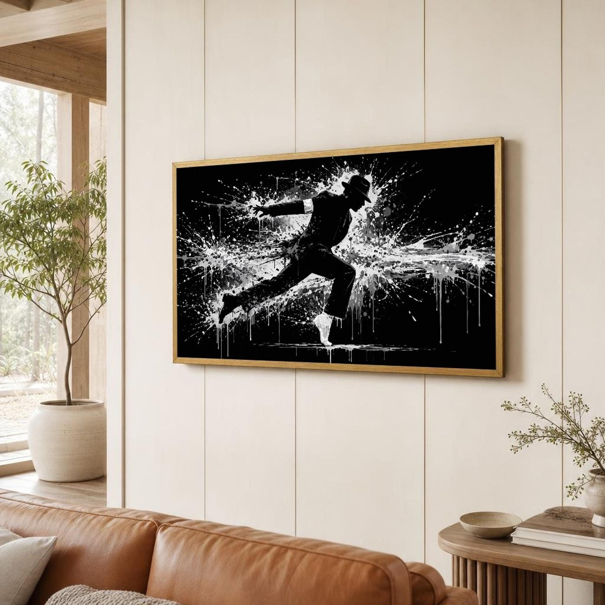 Michael Jackson Dancer Canvas Wall Art, Iconic Dance Pose, Dynamic