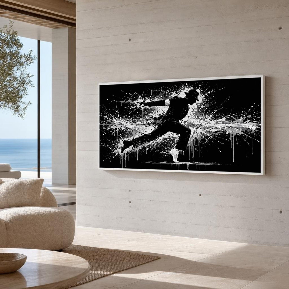 Michael Jackson Dancer Canvas Wall Art, Iconic Dance Pose, Dynamic
