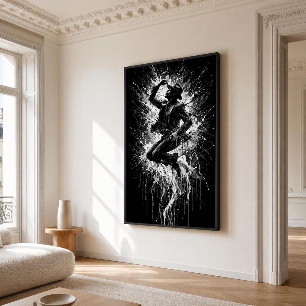 Michael Jackson Dancer in Motion Canvas Wall Art