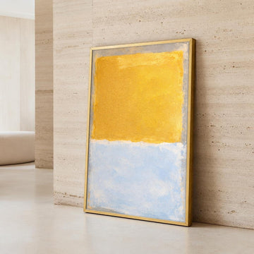 Mark Rothko Yellow and Light Blue Color Field Canvas Wall Art, Monochrome