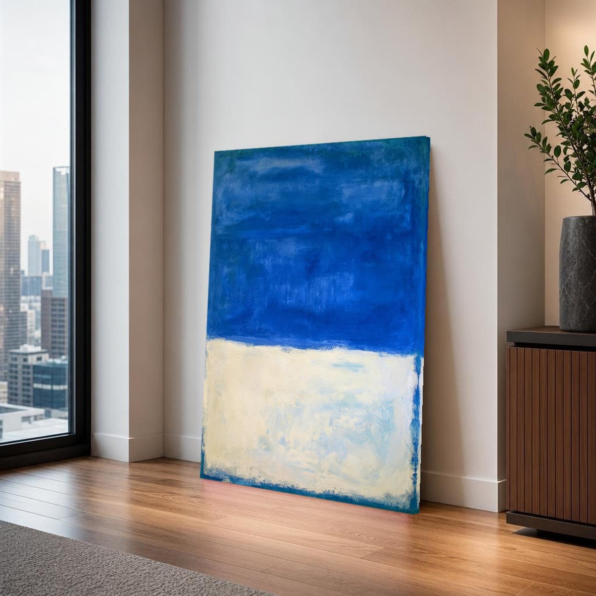 Mark Rothko Blue and White and Color Field Canvas Wall Art