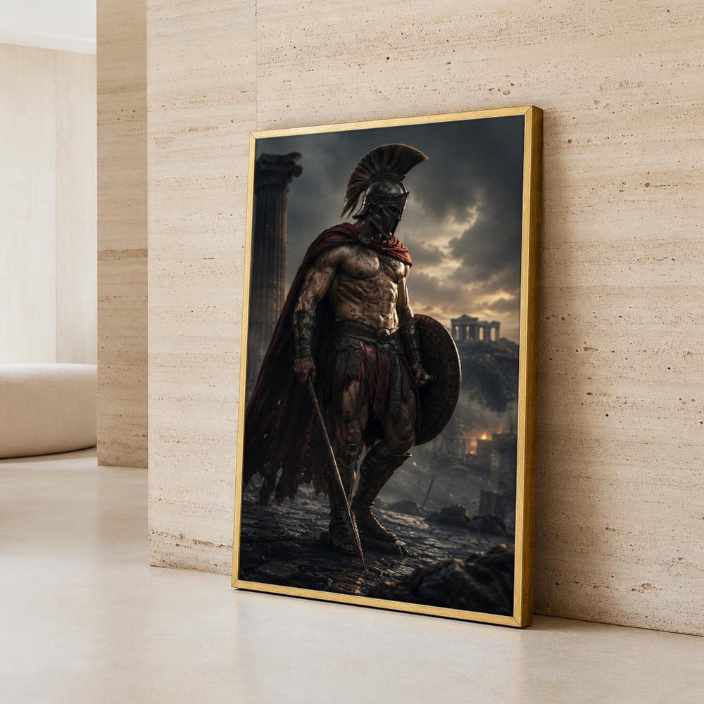Warrior Canvas Wall Art, Historical, Muscular Build