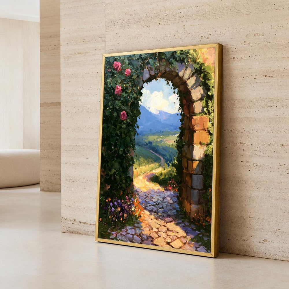 Archway Landscape Canvas Wall Art, Nature, Serene