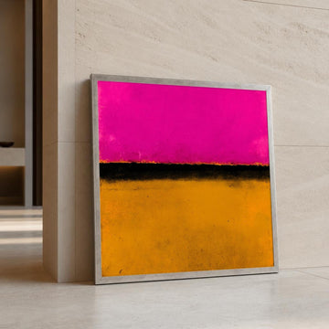 Mark Rothko Pink and Yellow and Color Field Canvas Wall Art, Contrast