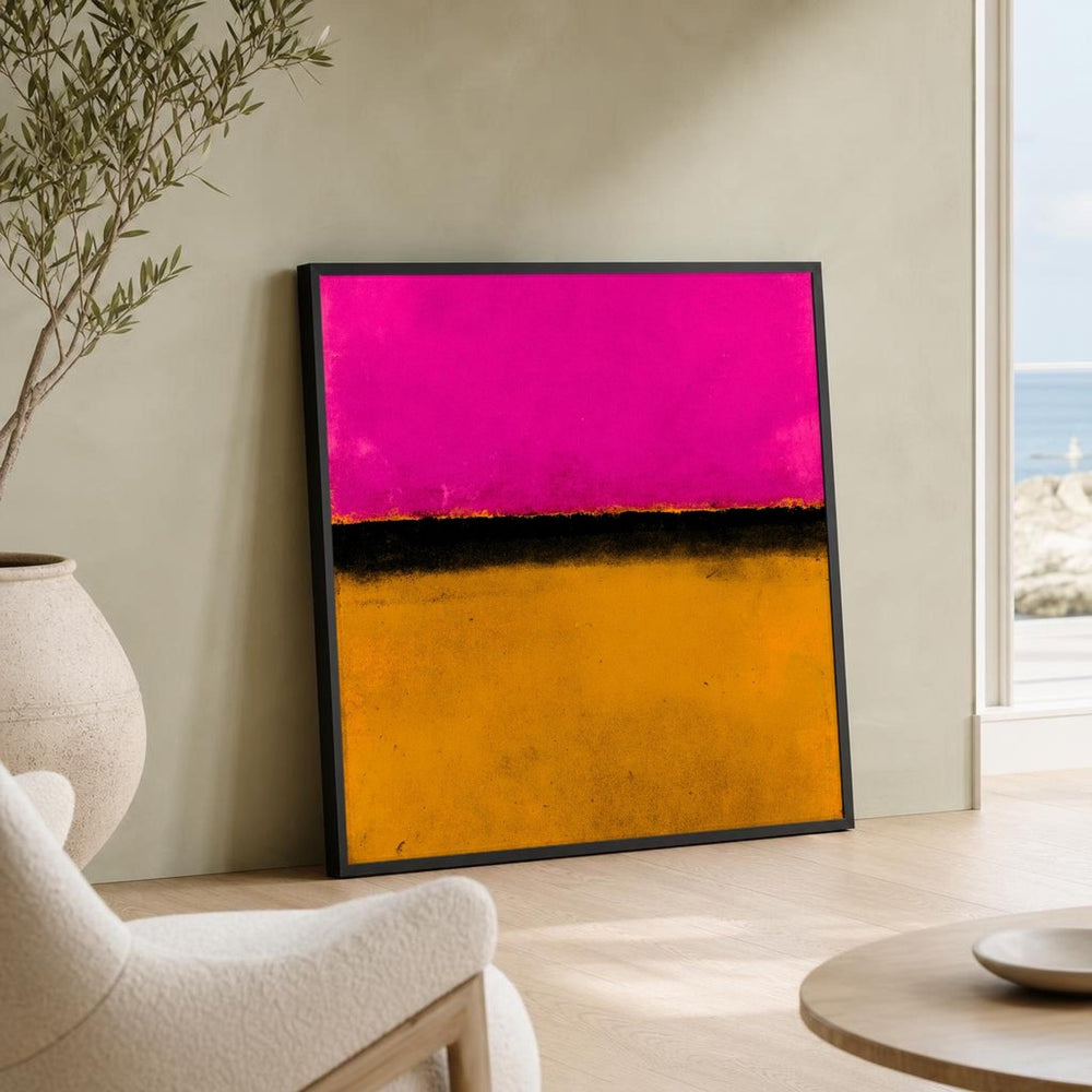Mark Rothko Pink and Yellow and Color Field Canvas Wall Art, Contrast