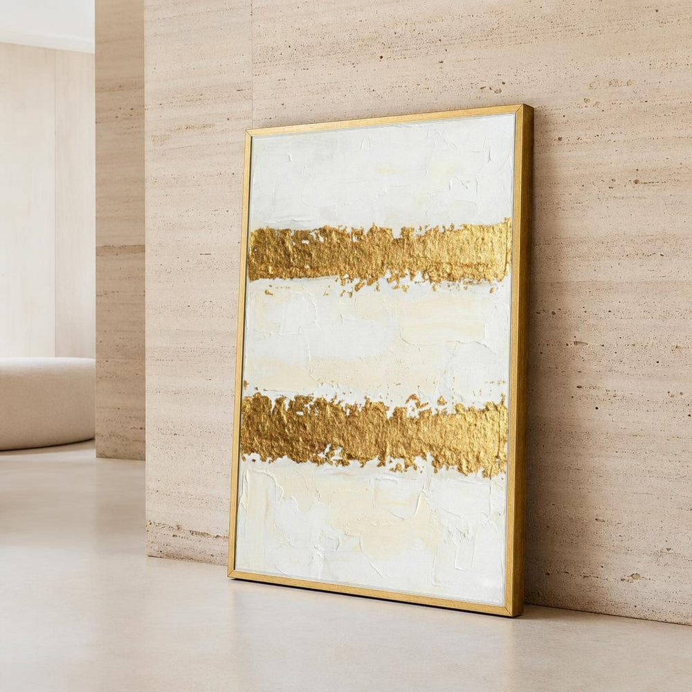 Mark Rothko White and Gold and Color Field Canvas Wall Art, Minimalist