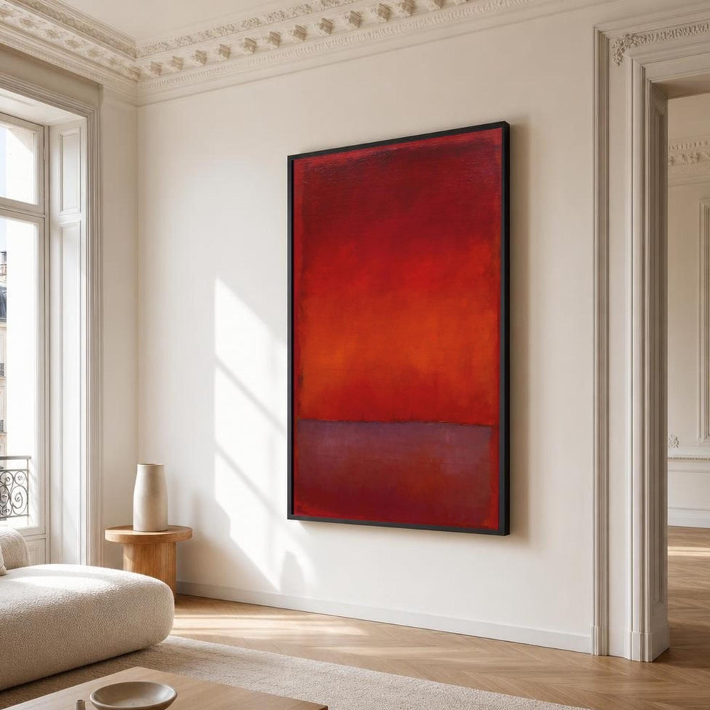 Mark Rothko Red and Purple Color Field Canvas Wall Art, Abstract