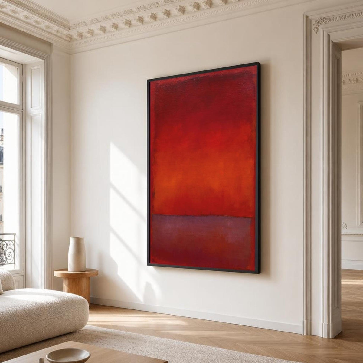 Mark Rothko Red and Purple Color Field Canvas Wall Art, Abstract