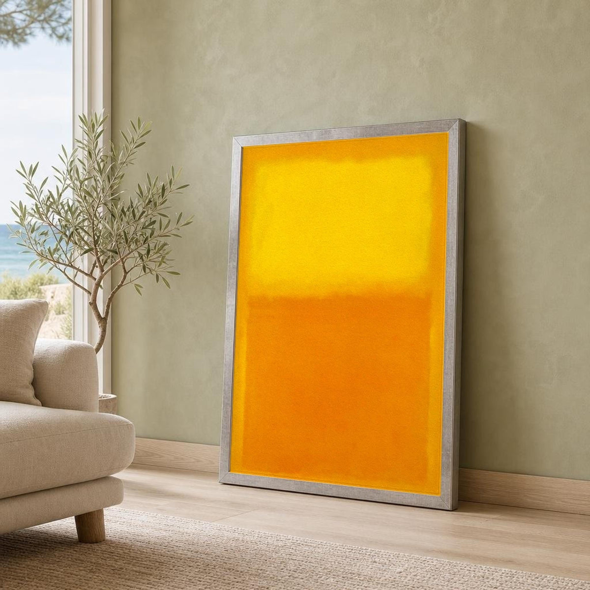 Mark Rothko Yellow and Orange and Color Field Canvas Wall Art