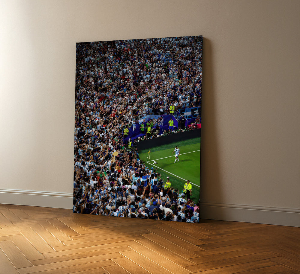 Messi Stadium Legend Canvas Wall Art