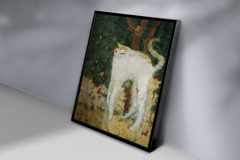 Le Chat Blanc Exhibition Print, Pierre Bonnard Canvas Wall Art