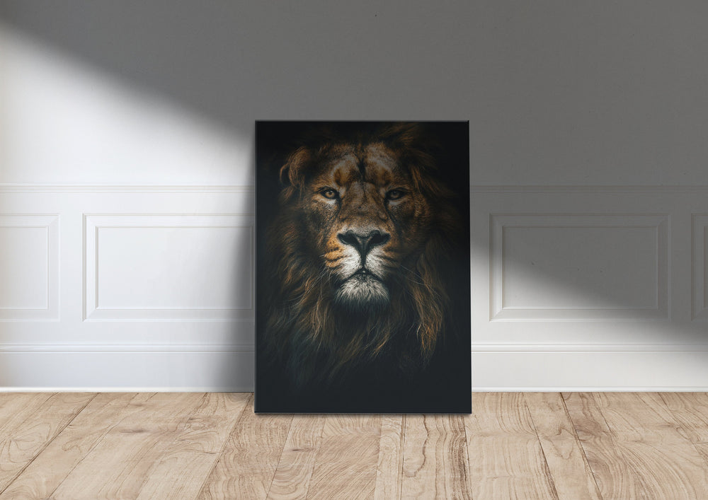 Lion Art, Huge Framed Canvas, Animals, King of the Jungle