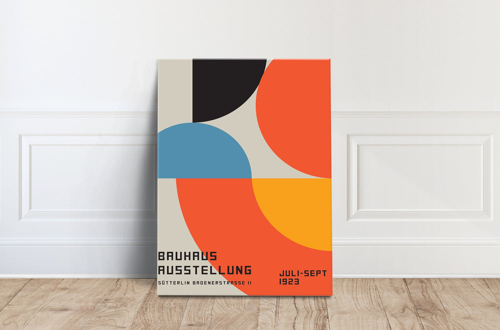Bauhaus 1923 Exhibition Print, Abstract Canvas Wall Art
