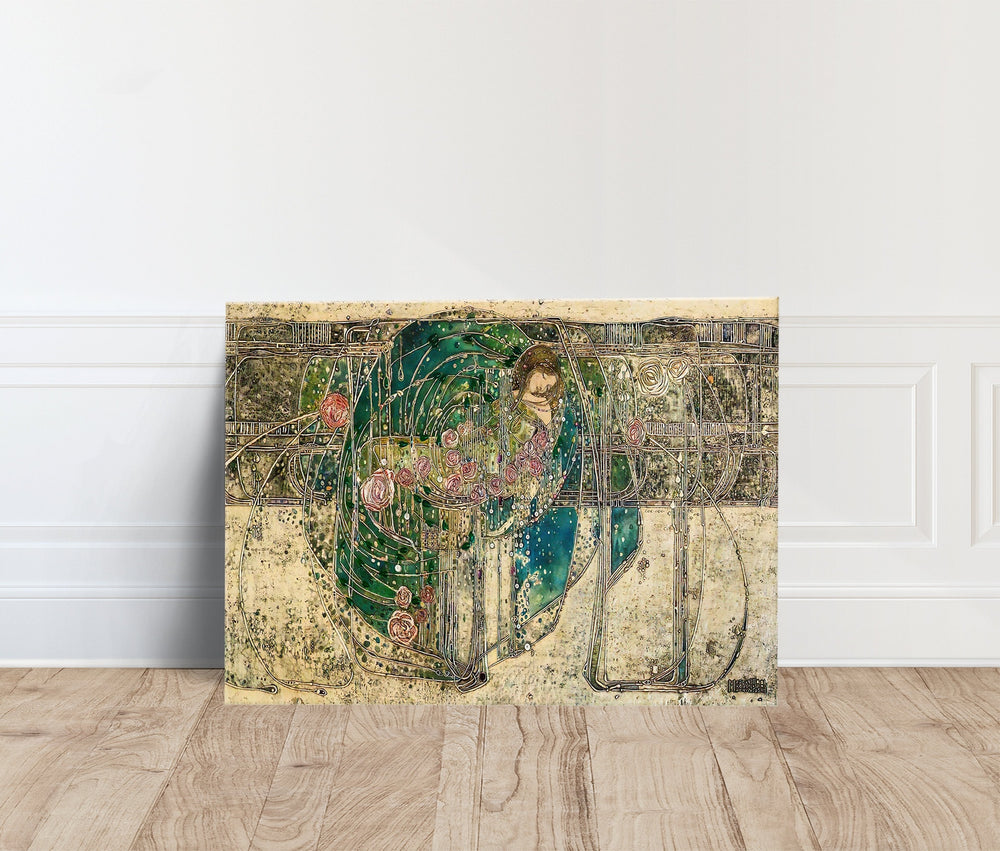 Sleeping Princess Canvas Print, Margaret Macdonald Mackintosh, Art Nouveau Decor