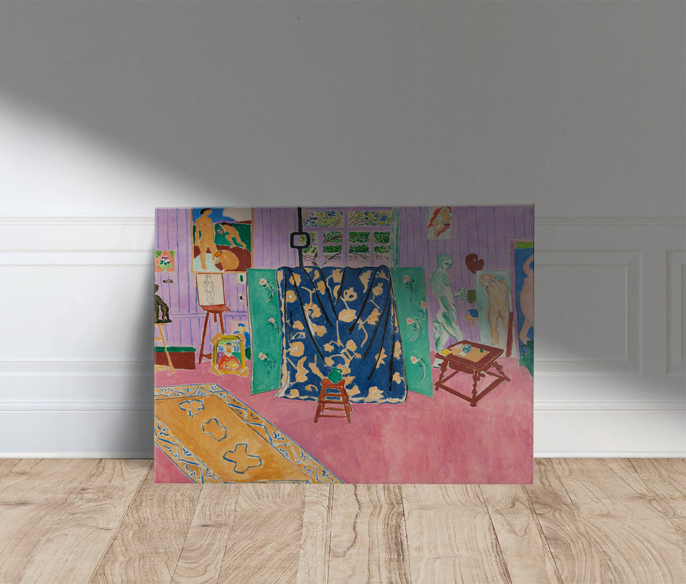 Henri Matisse Pink Studio Canvas Print, Exhibition Wall Art Poster