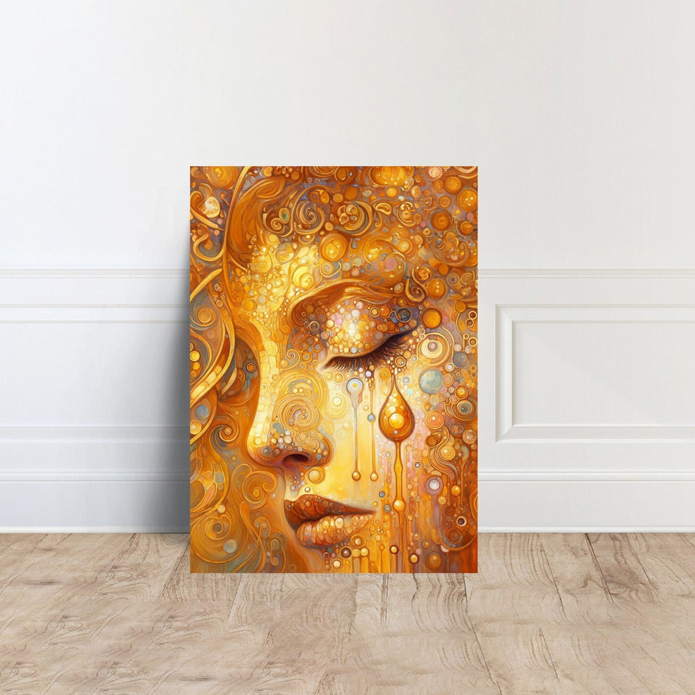 The Golden Tears Gustav Klimt Modern Abstract Reproduction Canvas Wall Art Print