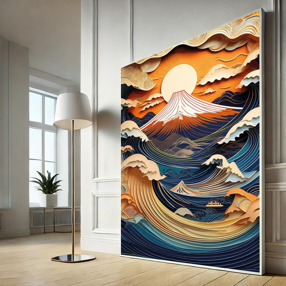 Hokusai Great Wave Canvas Print – Framed Japanese Wall Art