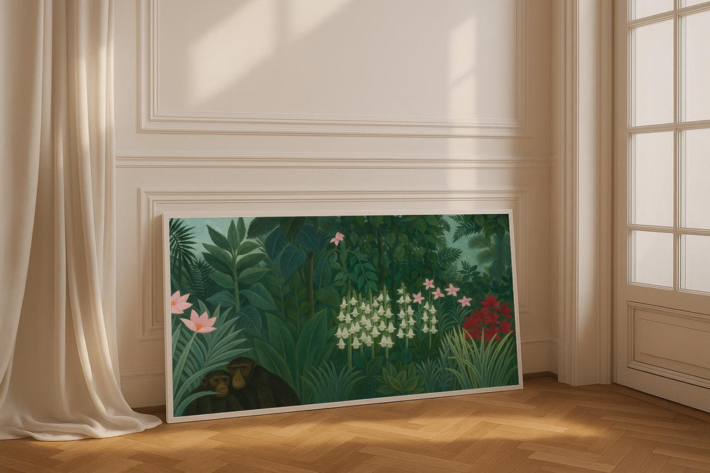 Henri Rousseau Jungle Canvas Print, Botanical Wall Art