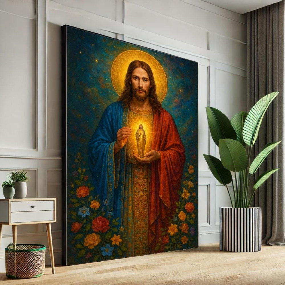 Radiant Jesus Canvas Print | Inspirational Wall Art