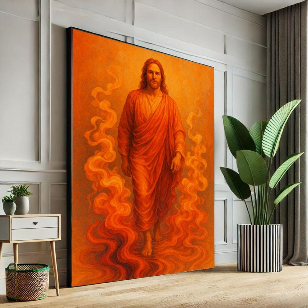Radiant Jesus Canvas Print | Inspirational Christian Wall Art