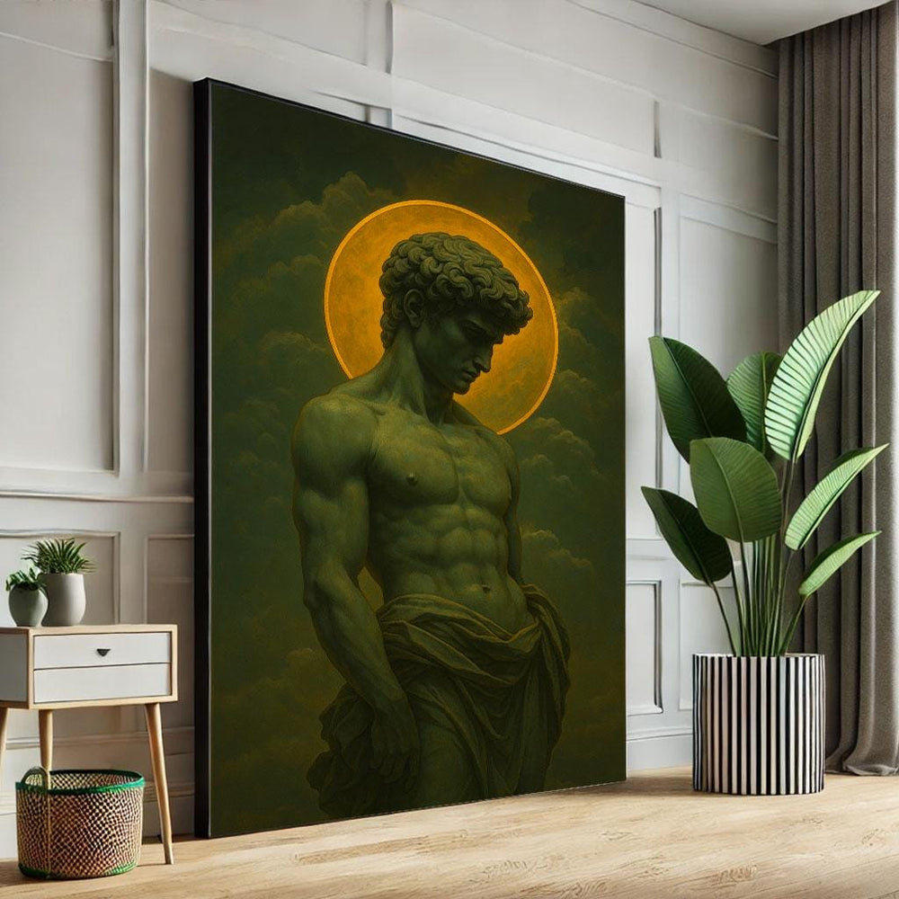Radiant Jesus Halo Canvas Wall Art Print  Classic Living Room Decor  Statement Piece