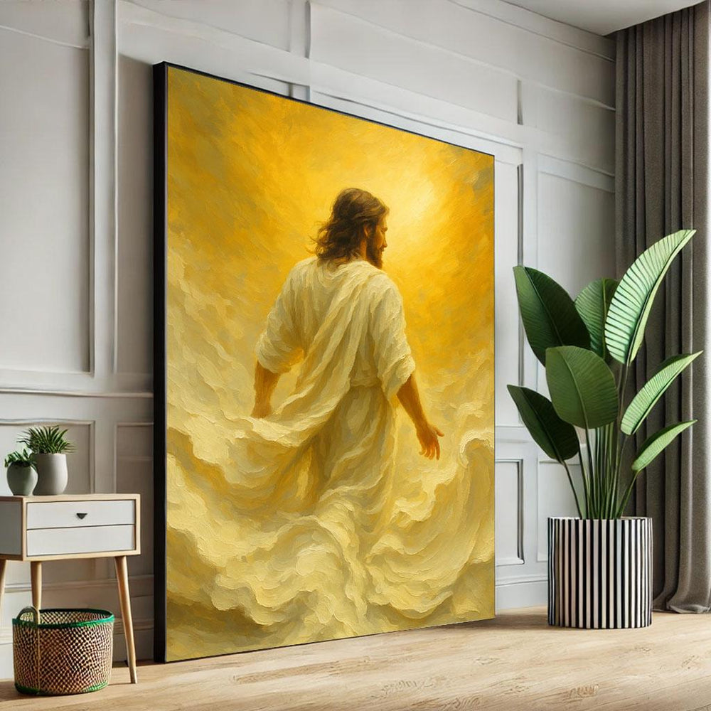 Radiant Jesus Canvas Print - Spiritual Home Decor