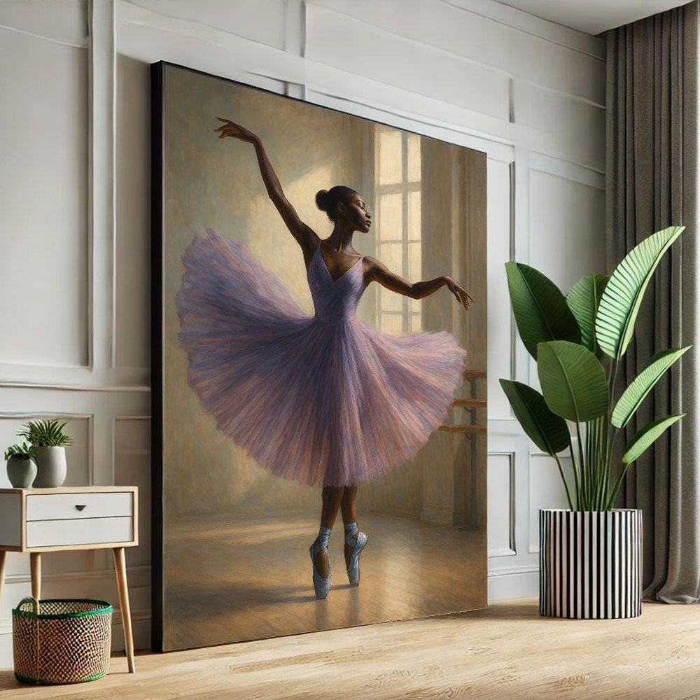 Ballerina Canvas Print: Elegant Ballet Art, Dance Room Decor