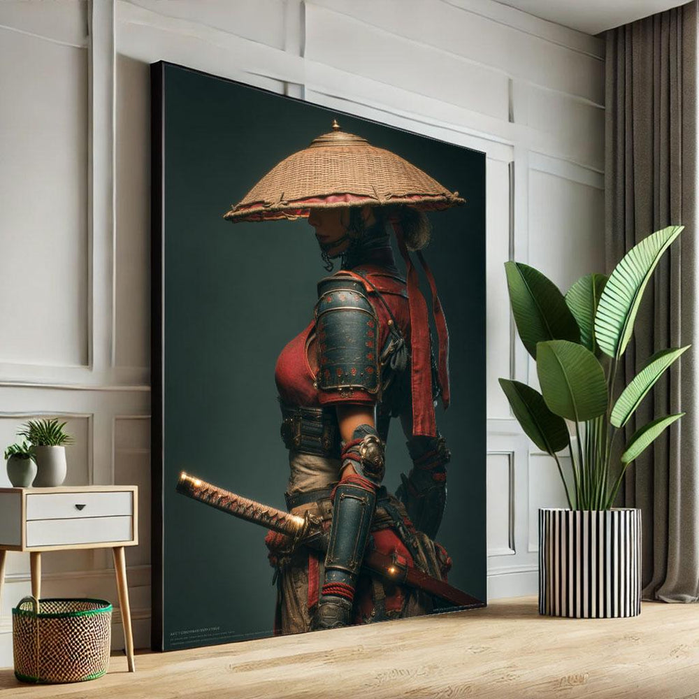 Samurai Warrior Canvas Print: Bold Asian Decor Art