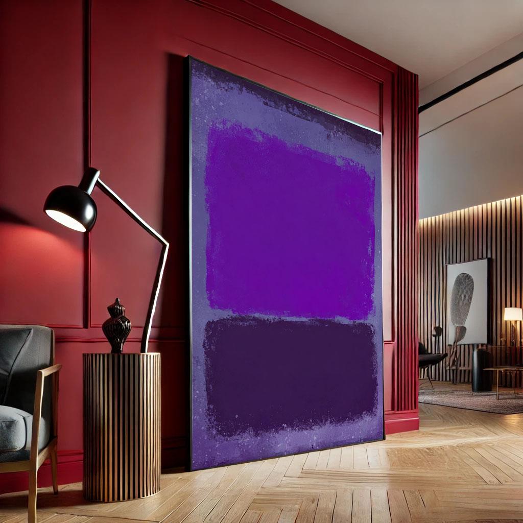 Image 4 of Mark Rothko Purple Violet Canvas Wall Art Print | Modern Living Room Decor | Art Collectors