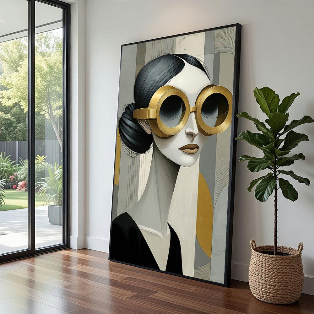 Retro Glamour Portrait Marilyn Monroe Canvas  Modern Art Deco Style
