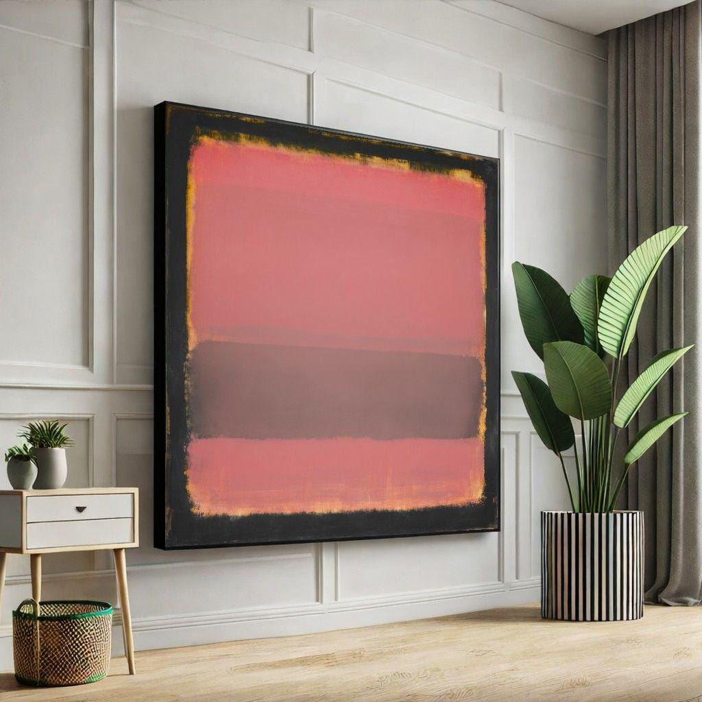 Image 1 of Mark Rothko Red Brown Canvas Wall Art