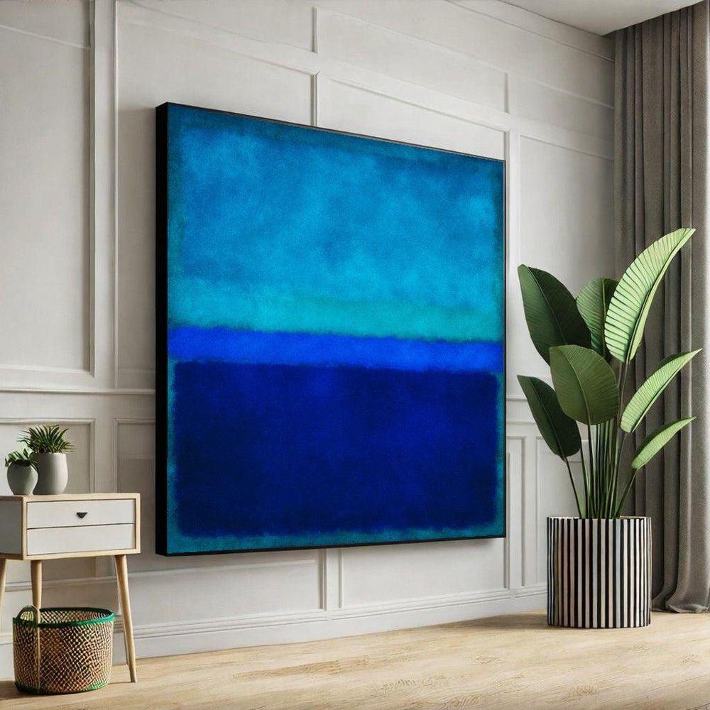 Mark Rothko Blue Teal Canvas Art