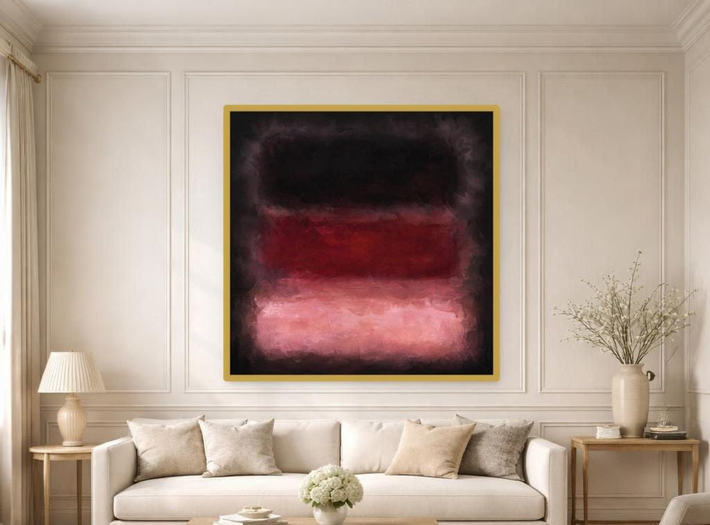 Mark Rothko Red Gallery Canvas Print, Modern Color Field Art, Living Room Wall Decor