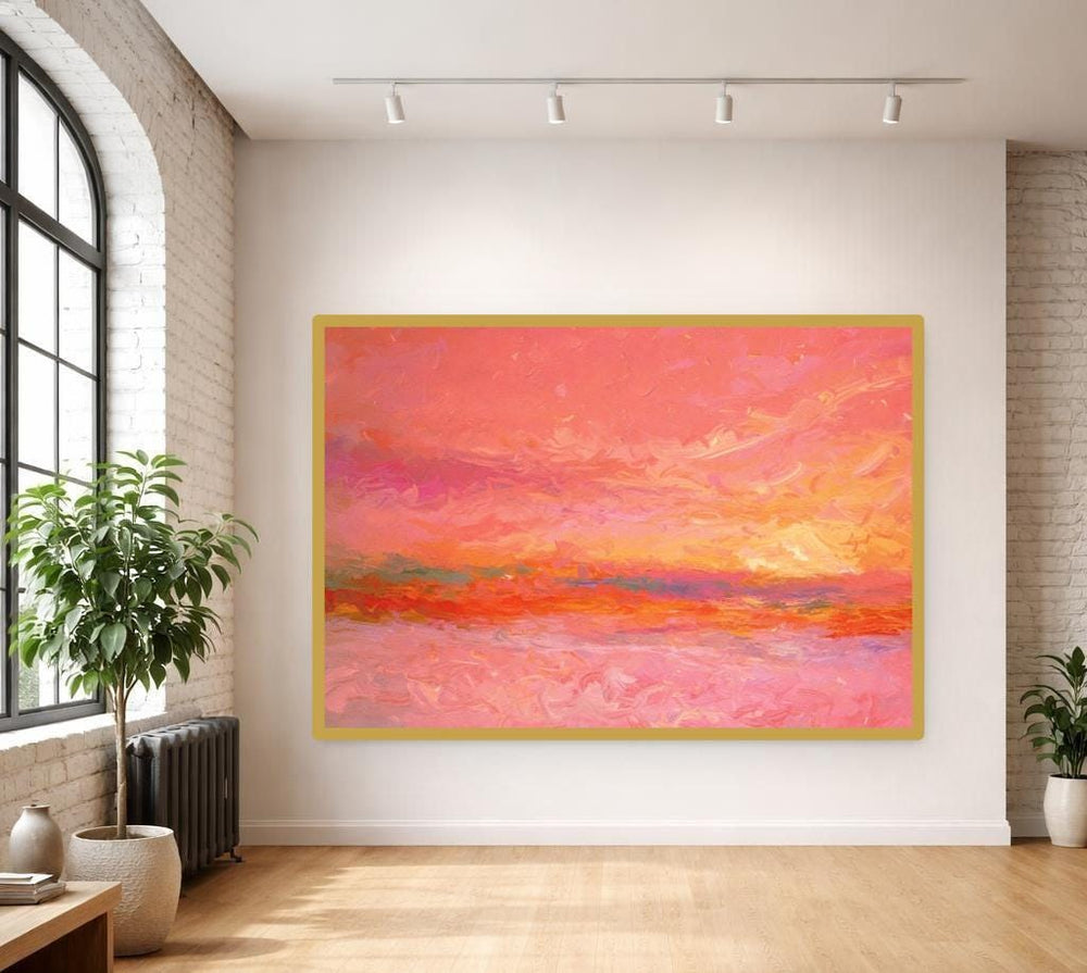 Mark Rothko Pink Modern Canvas Print, Color Field Wall Art, Living Room Gallery Decor