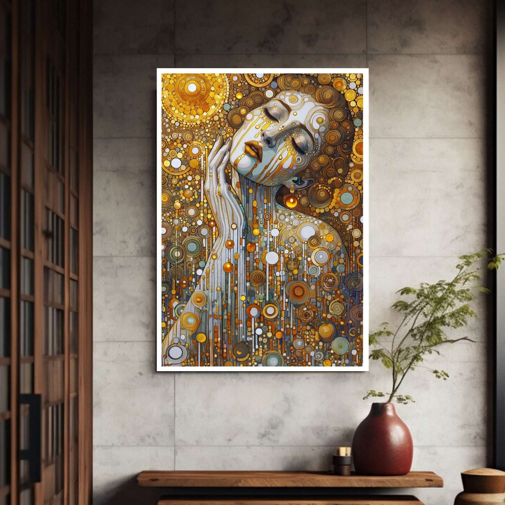The Golden Tears Gustav Klimt Modern Canvas Wall Art Print Ready To Hang