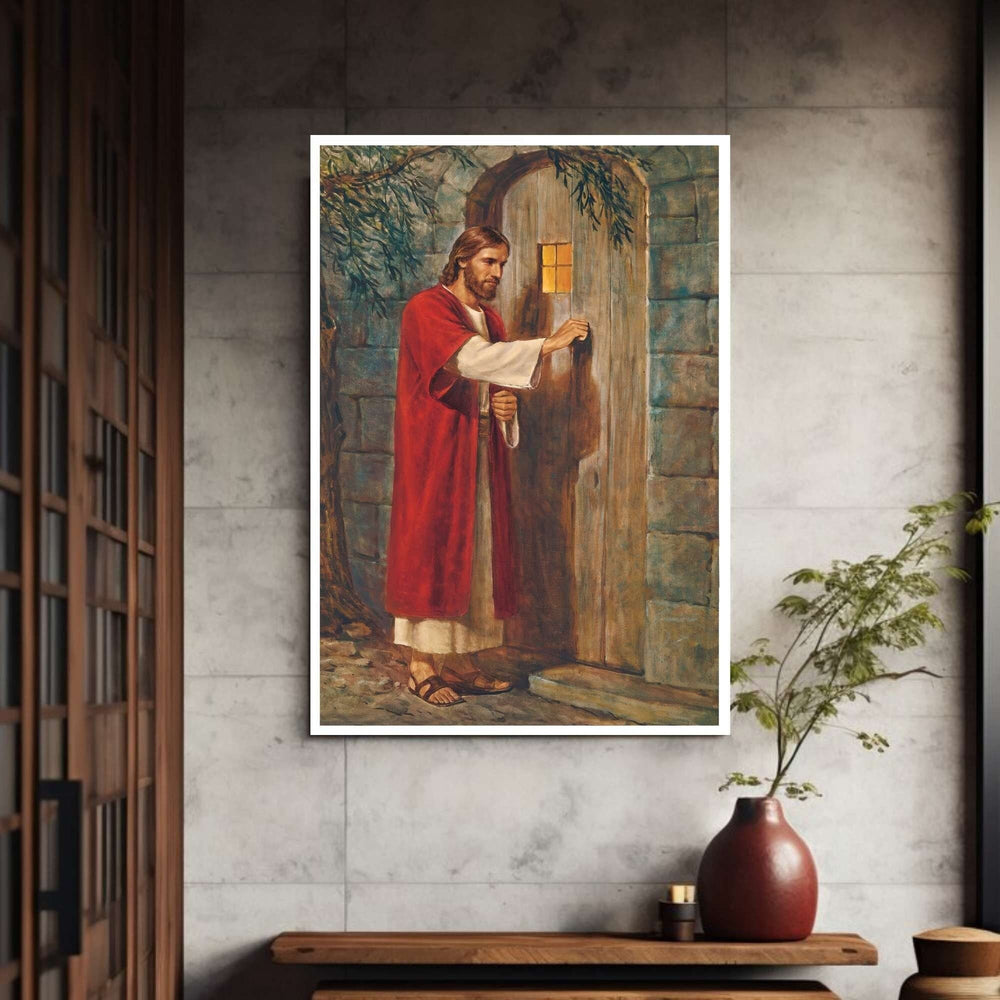 Jesus at the Door Canvas Wall Art Print Ready To Hang