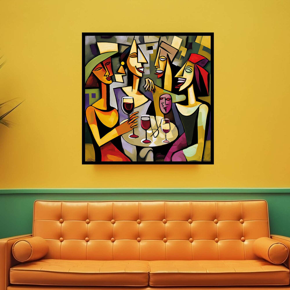 Picasso Style Modern Canvas Wall Art Print Ready To Hang