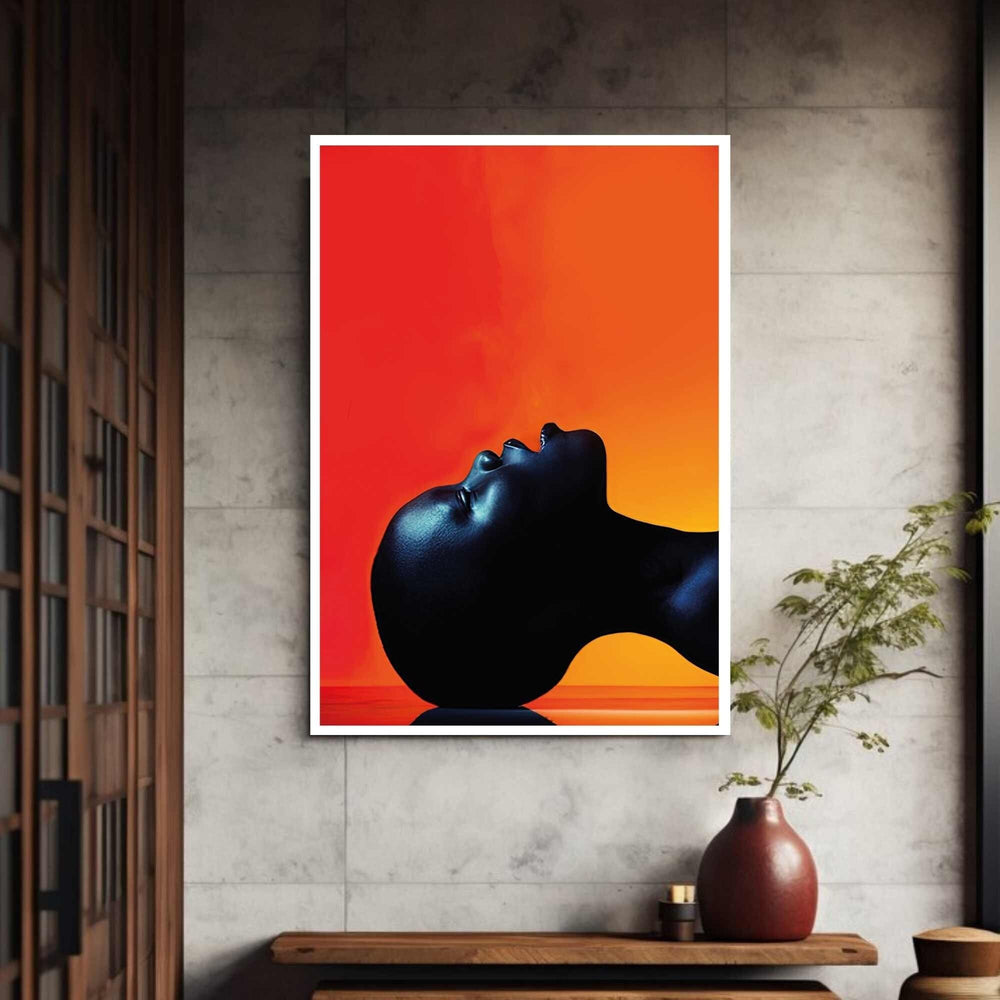 Black African Woman Canvas Wall Art Print Ready To Hang