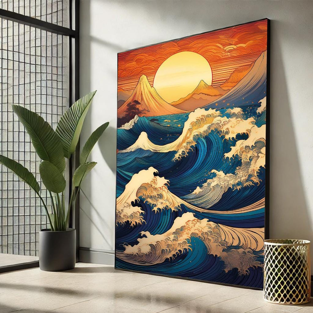 Great Wave off Kanagawa Canvas Print – Hokusai Japanese Wall Art