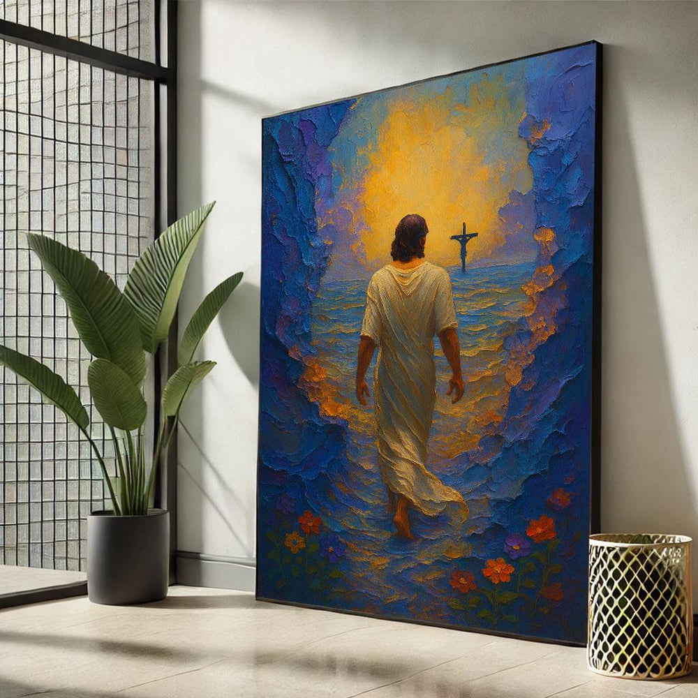 Radiant Jesus Canvas Print: Inspirational Wall Art